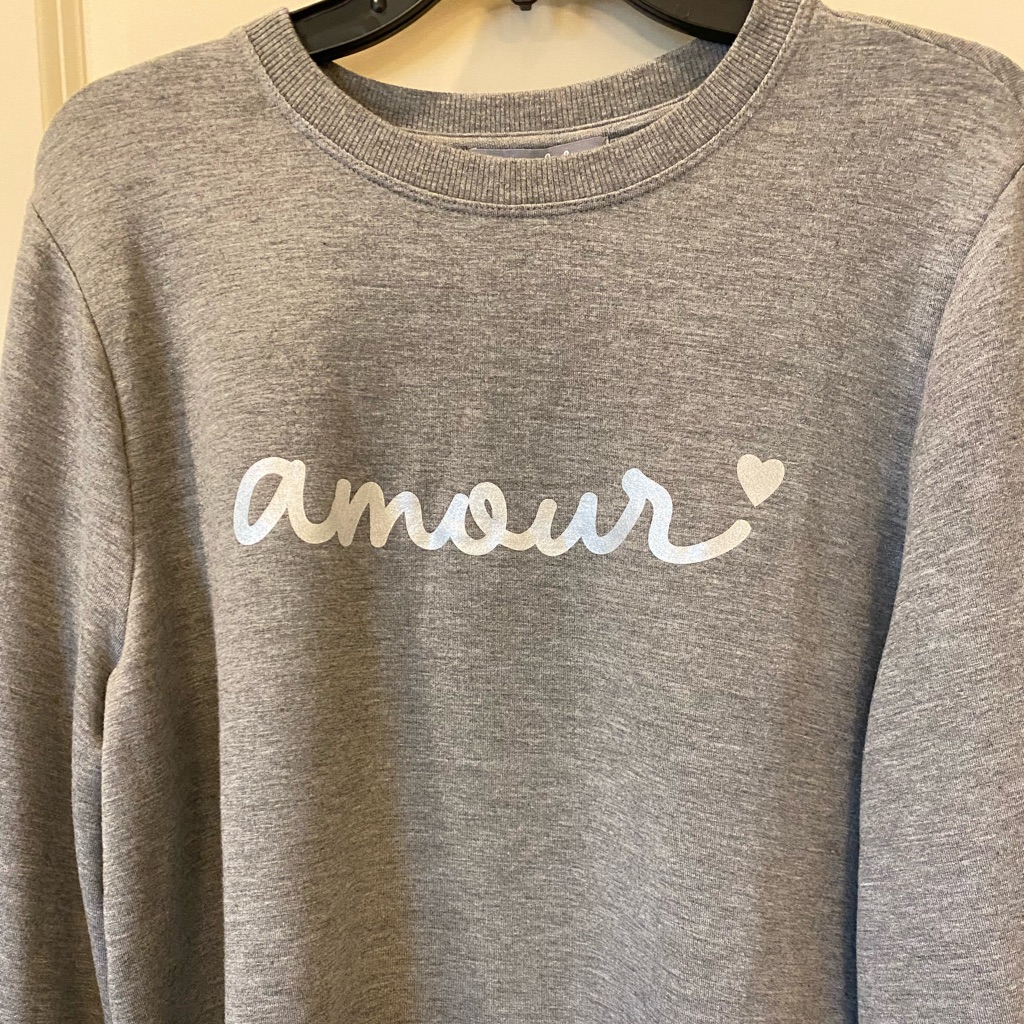 Marbled Brand Sweatshirt  Amour Love